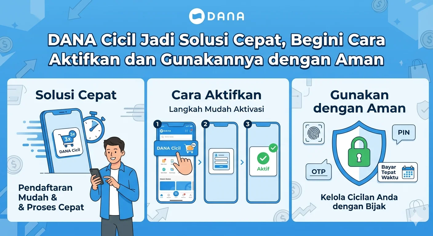 DANA Cicil Jadi Solusi Cepat, Begini Cara Aktifkan nya